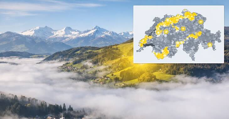 Wettwer Schweiz - Wo scheint die Sonne?